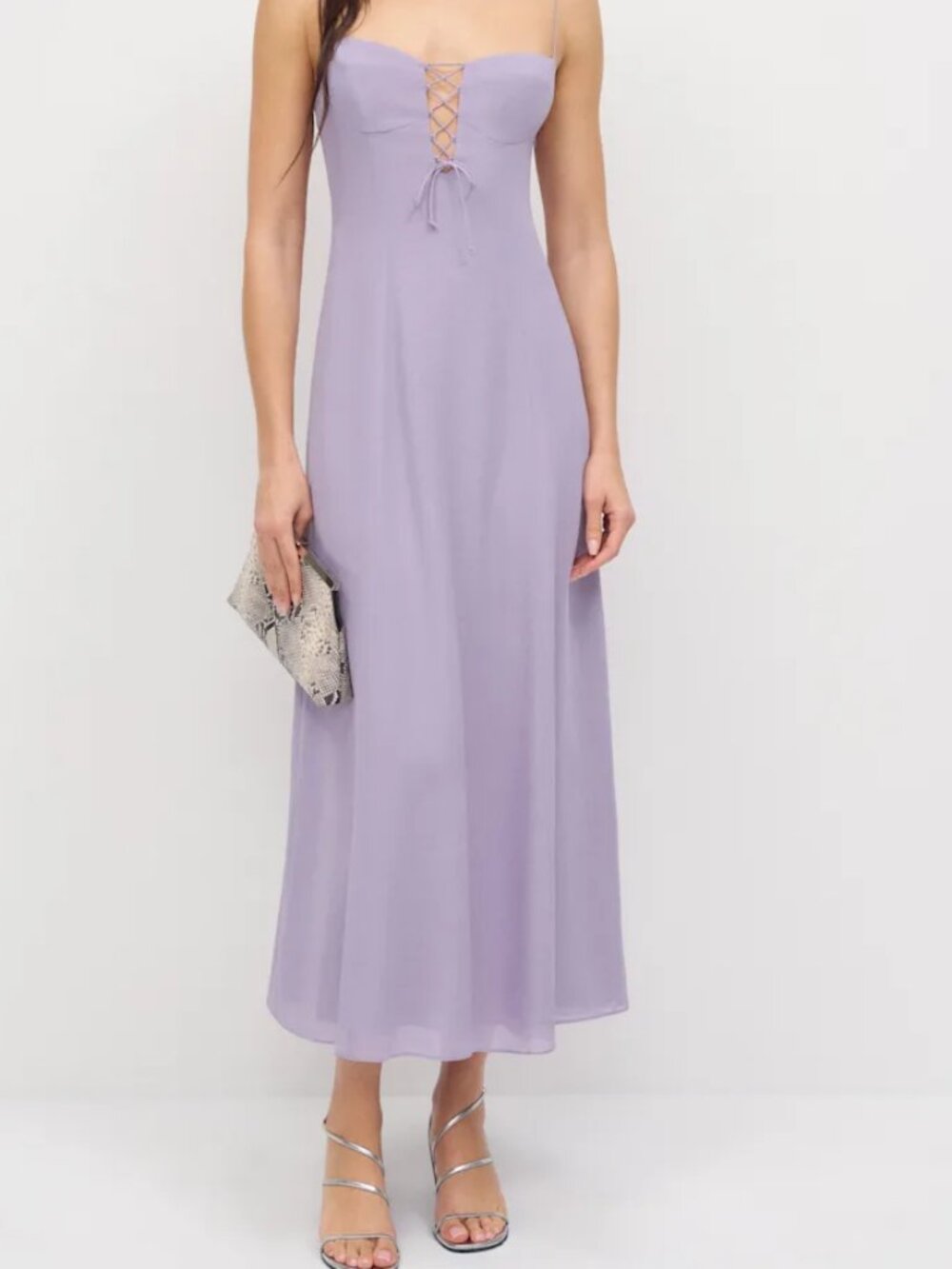 Reformation Emely Dress in Aura NWOT